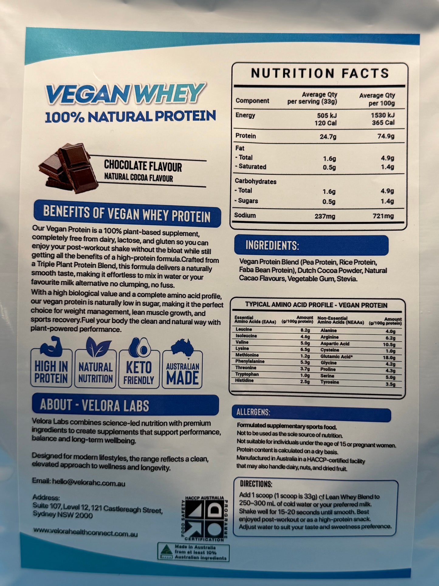 Vegan Whey Protein - 1kg