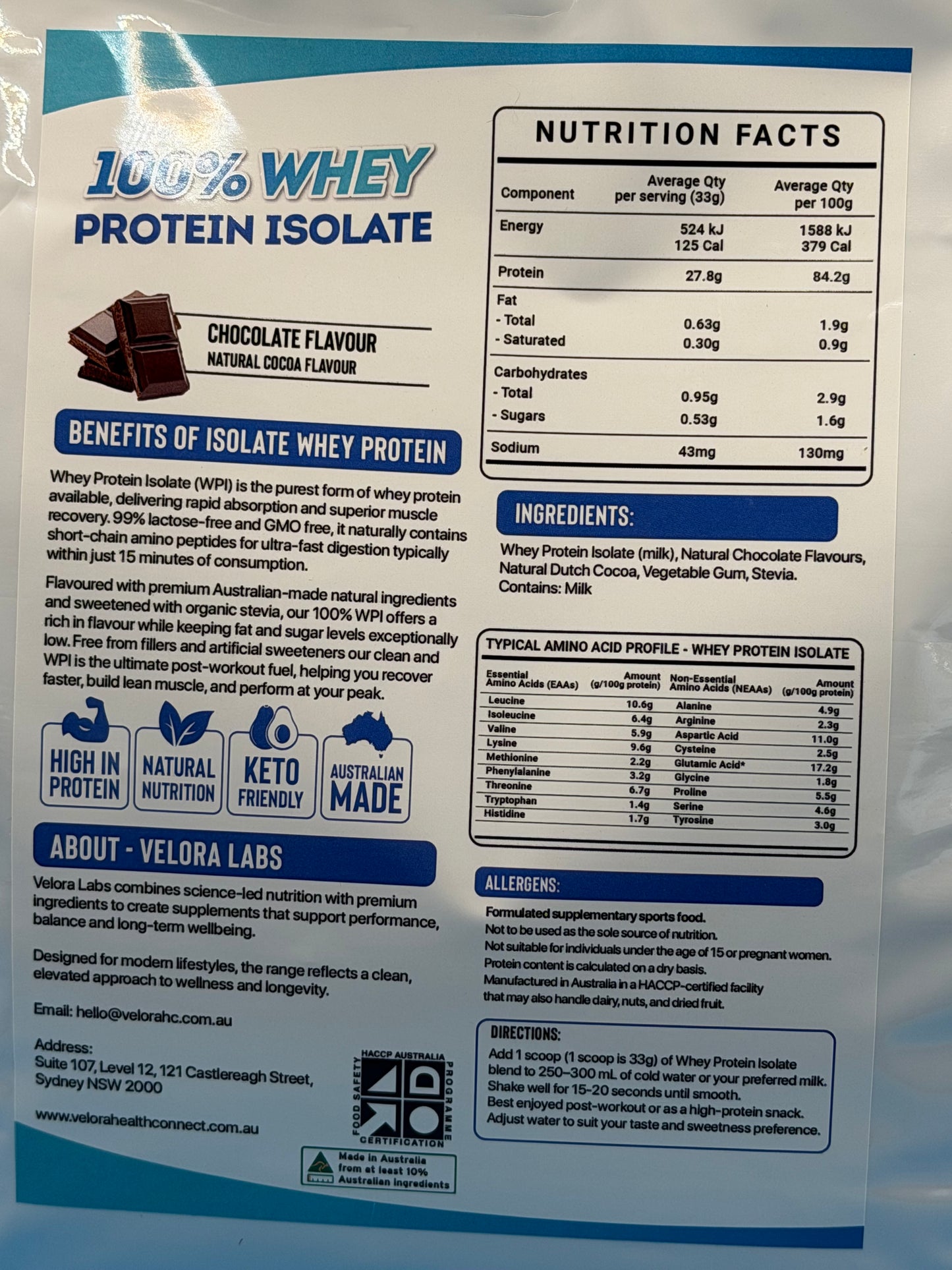Whey Protein Isolate - 1kg