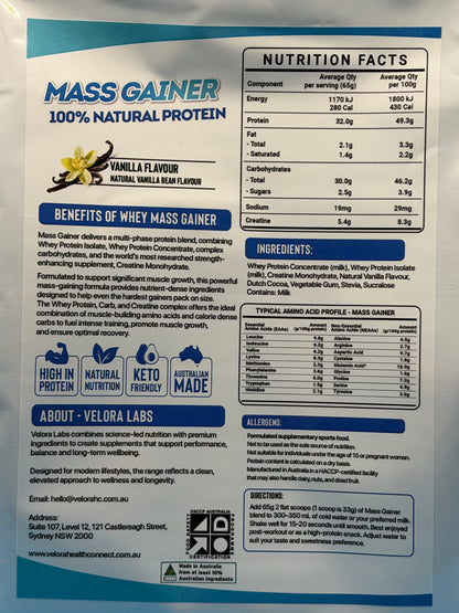 Whey Mass Gainer - 1kg