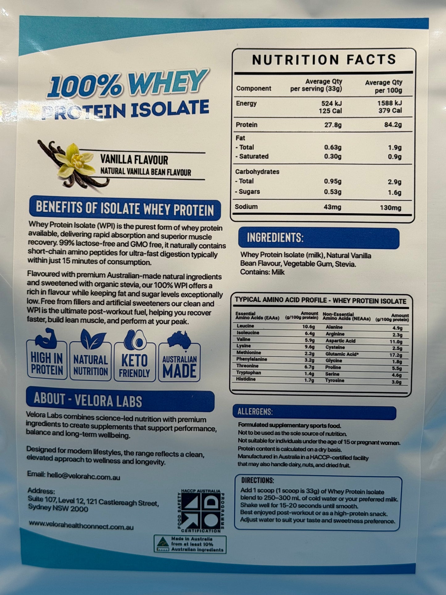 Whey Protein Isolate - 1kg
