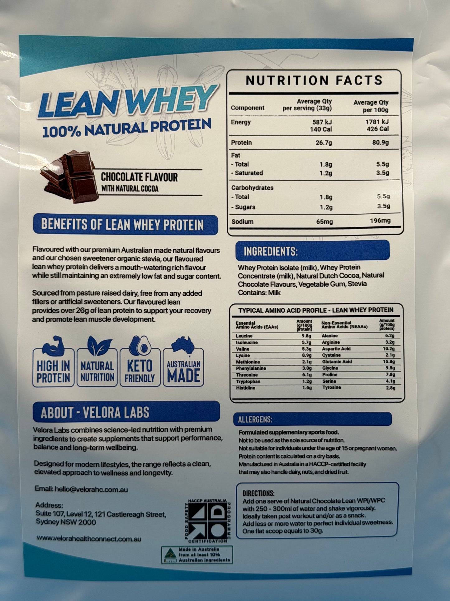 Lean Whey Protein - 1kg