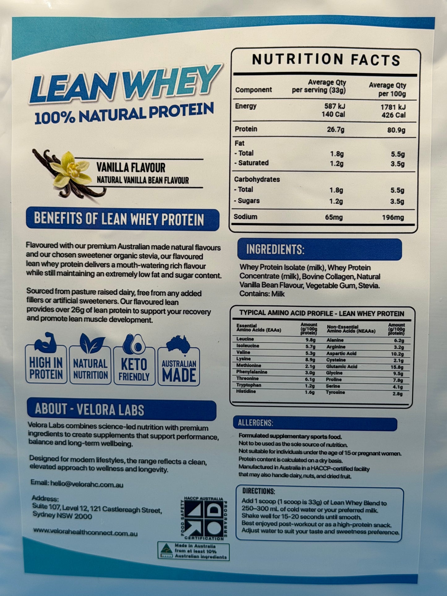 Lean Whey Protein - 1kg